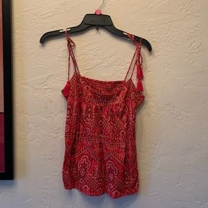 Lucky Brand XS tassel tank top